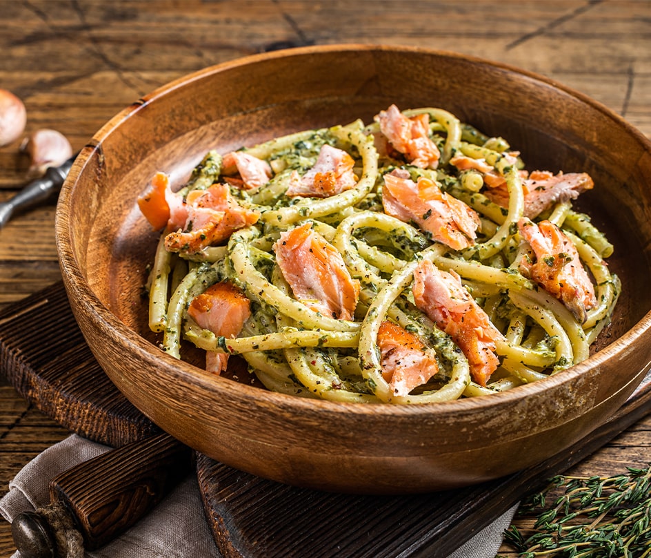 Pasta mit Lachs